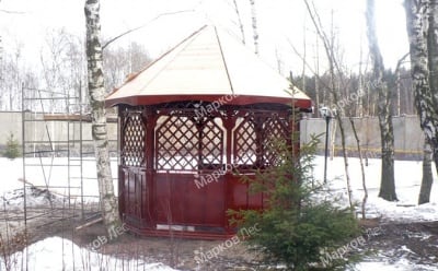 Восьмиугольная беседка из дерева «Наслаждение»