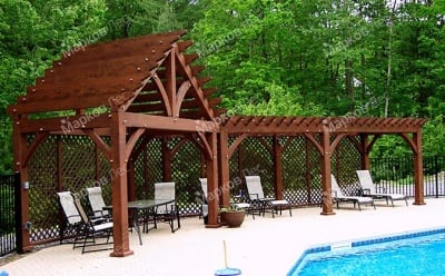 Двухскатный навес для машины «Бриз»